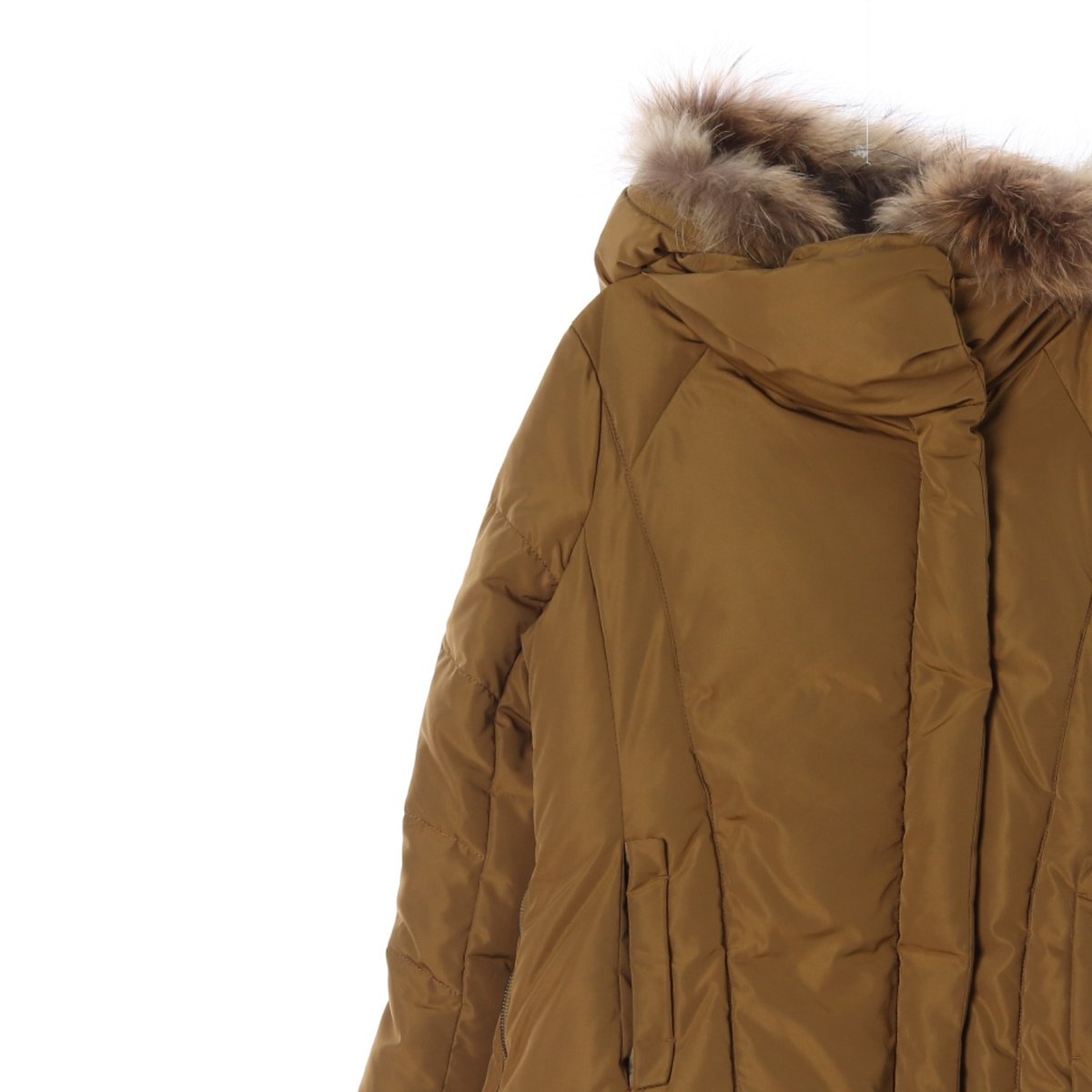 잇미샤 라쿤털 덕다운 A라인 롱패딩 이미지 2