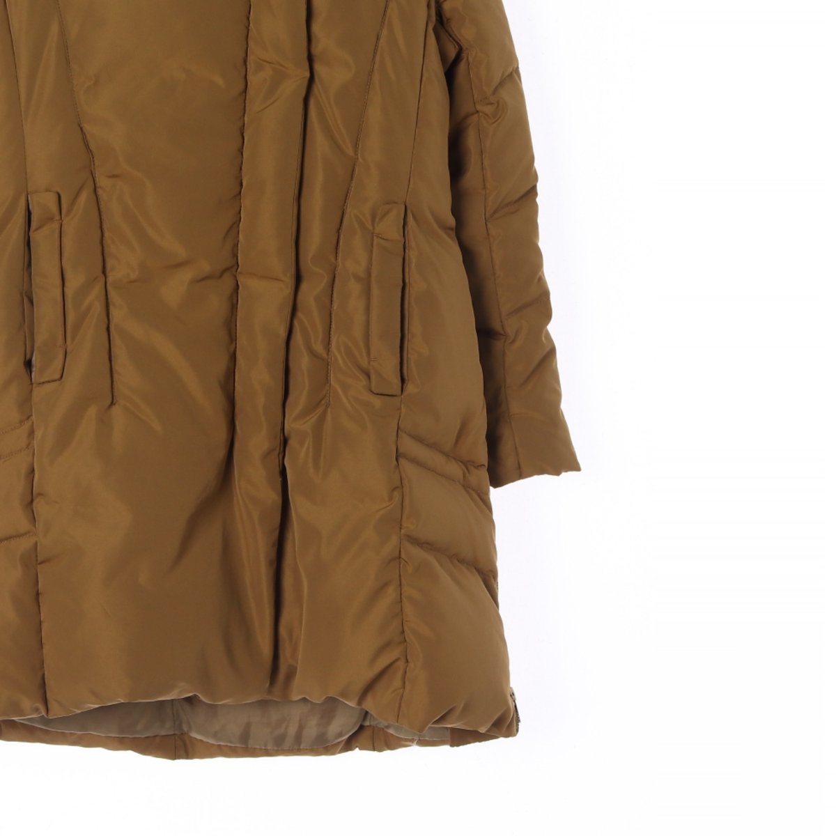 잇미샤 라쿤털 덕다운 A라인 롱패딩 이미지 3