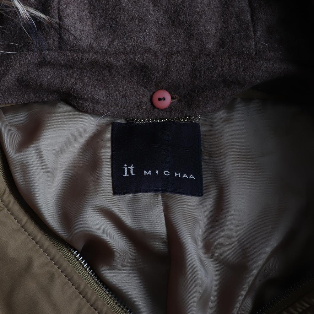 잇미샤 라쿤털 덕다운 A라인 롱패딩 이미지 6