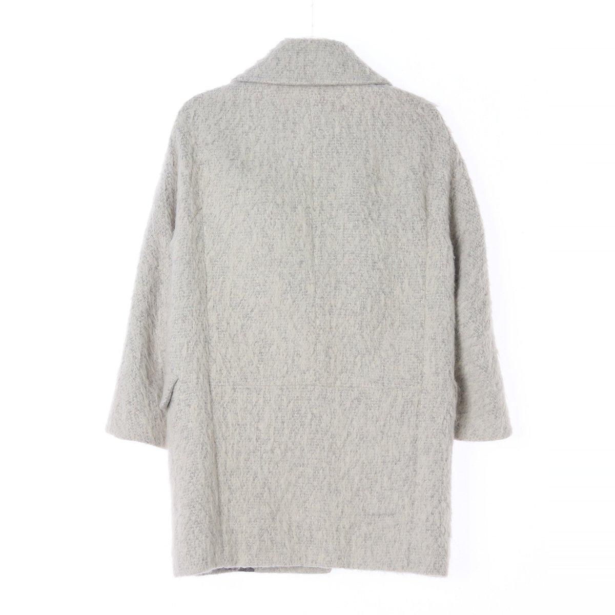 온앤온 울알파카 스노우 헤어리 하프 코트 이미지 5