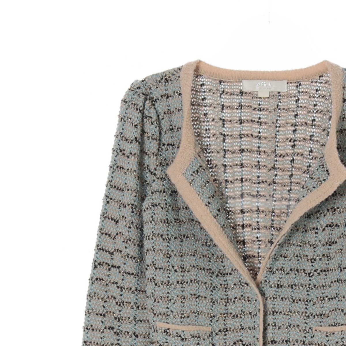 질스튜어트 민트 베이지 울블랜드 가디건 재킷 이미지 2