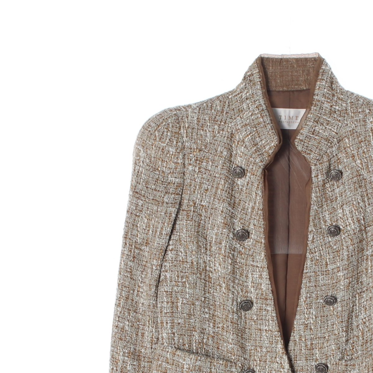 타임 베이지 트위드 숏 재킷 이미지 2