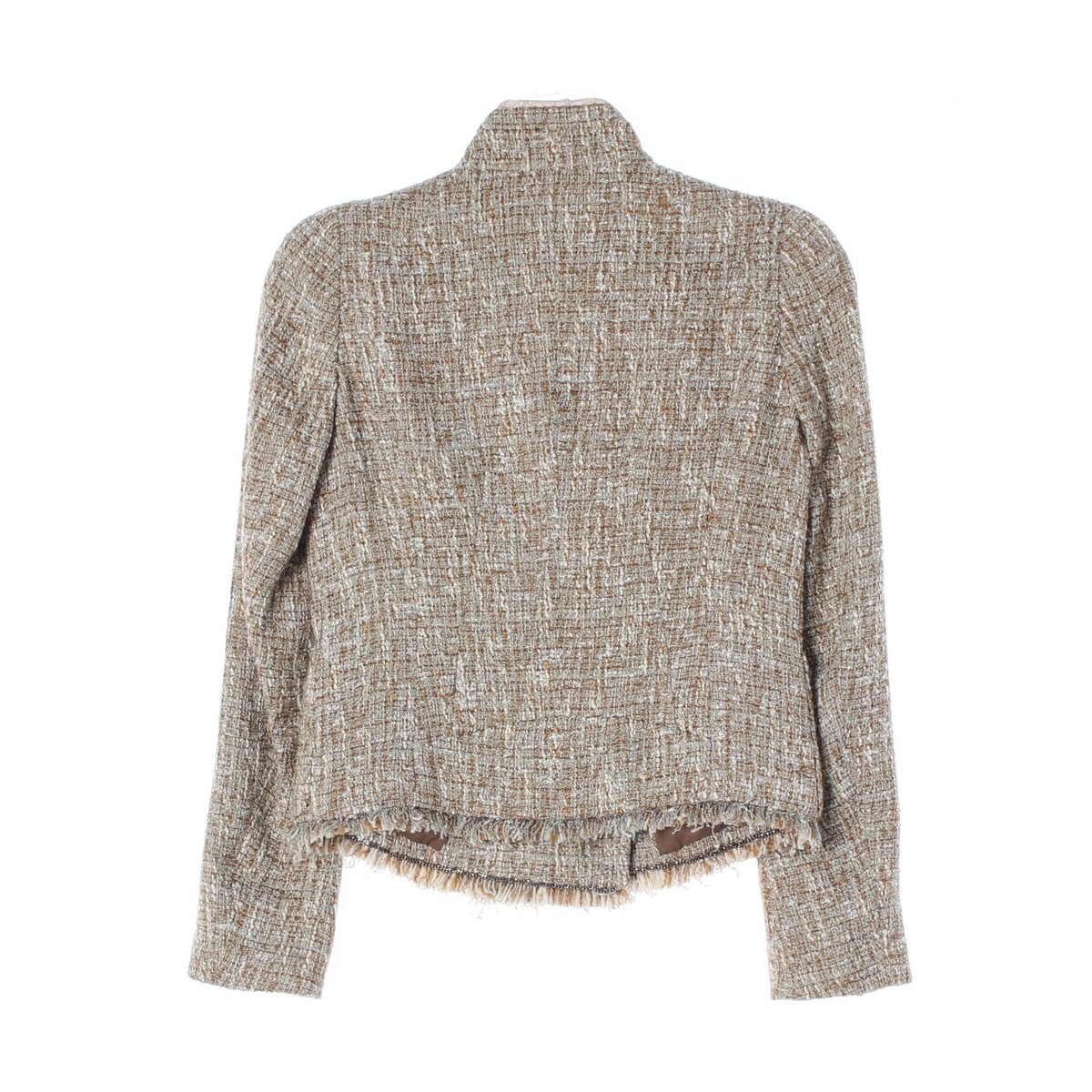 타임 베이지 트위드 숏 재킷 이미지 5
