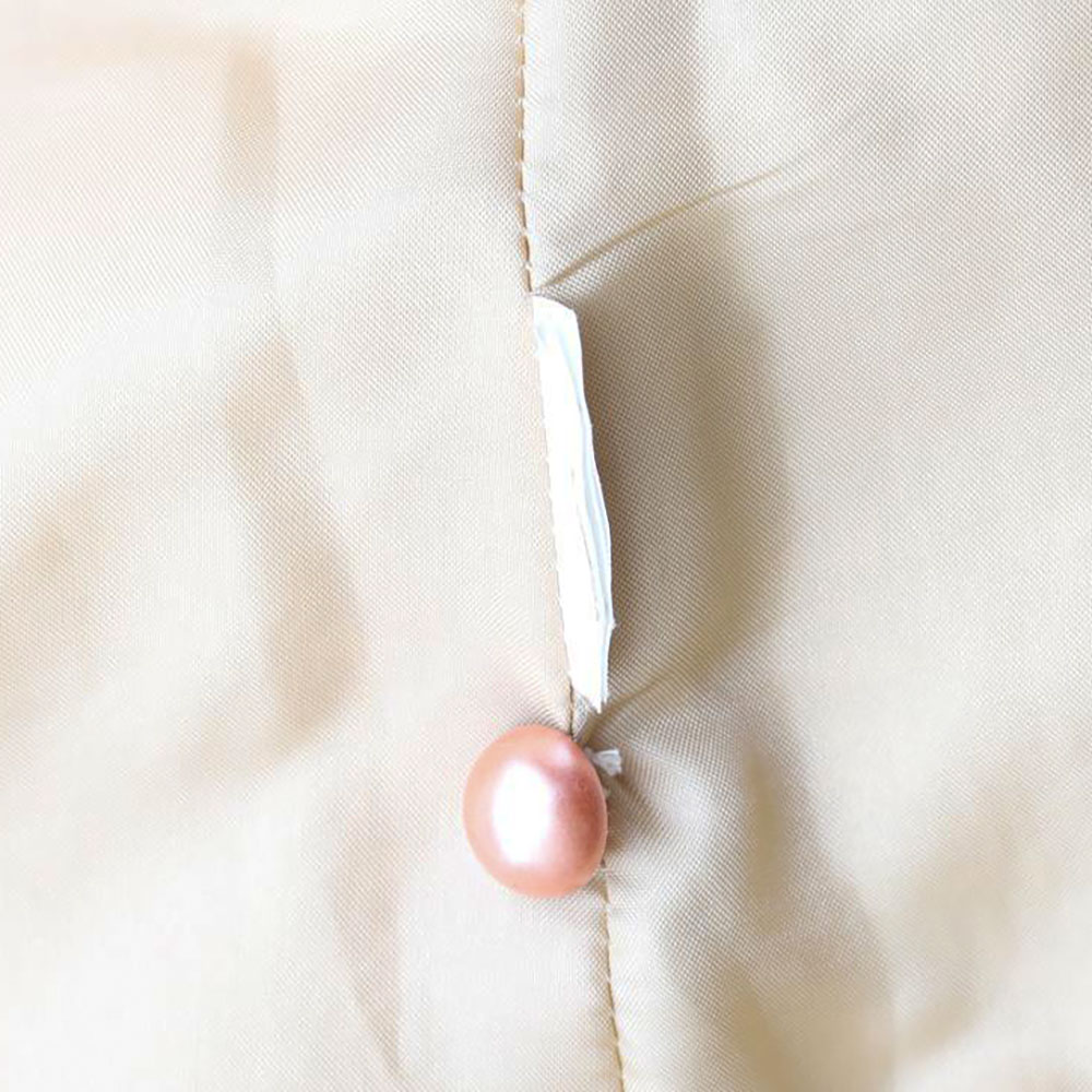 지고트 베이지 진주 버튼 트위드 재킷 이미지 7