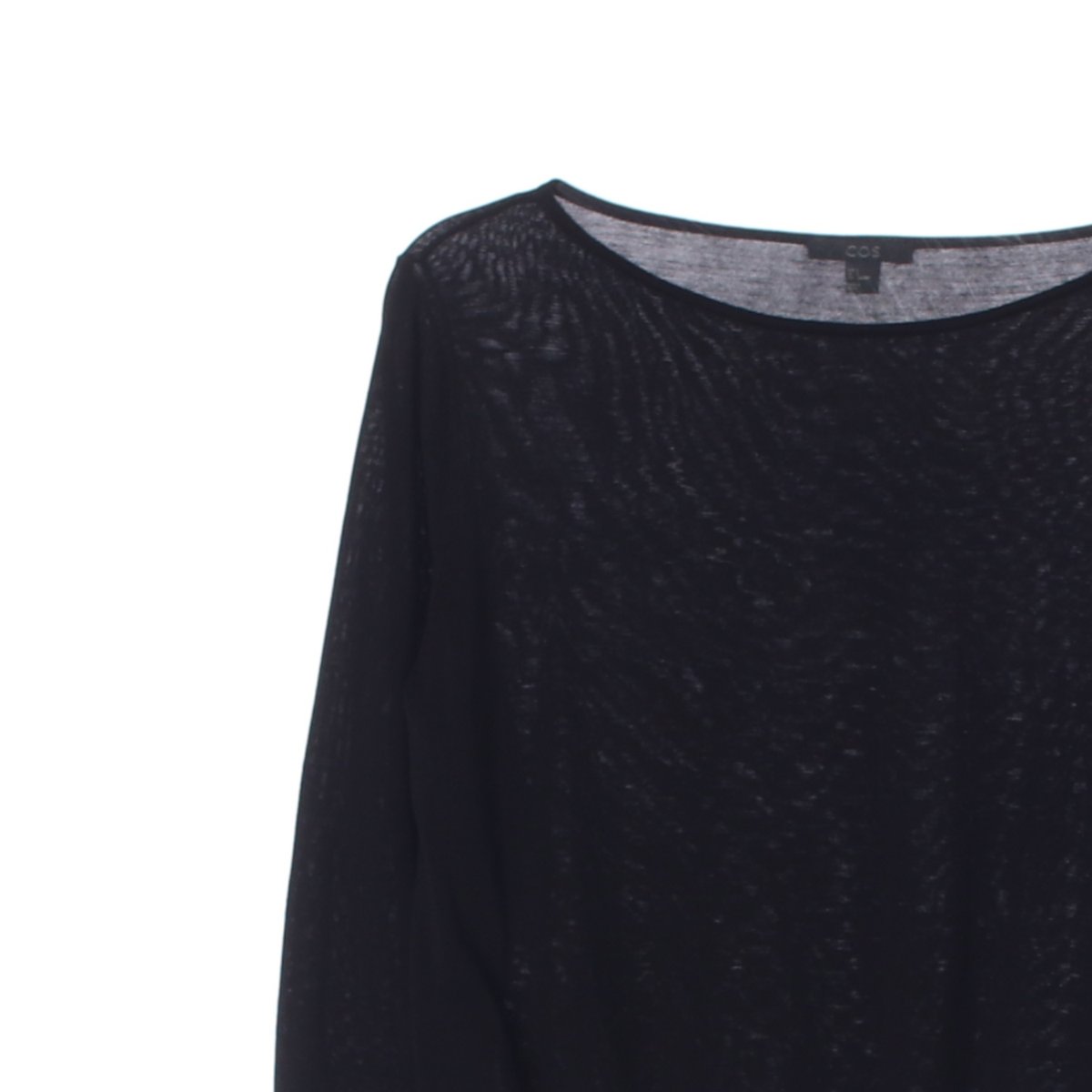 코스 블랙 보트넥 긴팔 니트 스웨터 이미지 2