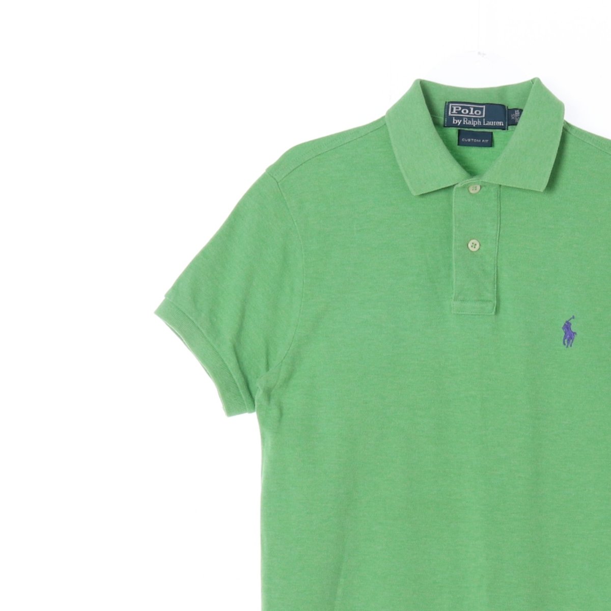 폴로 랄프 로렌 그린 커스텀핏 반팔 카라 티셔츠 이미지 2