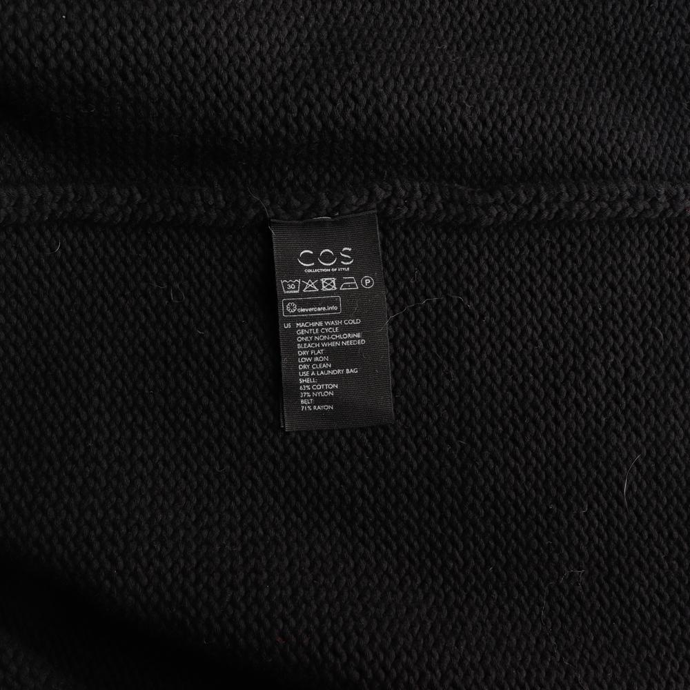 코스 블랙 오버핏 노버튼 가디건 이미지 6