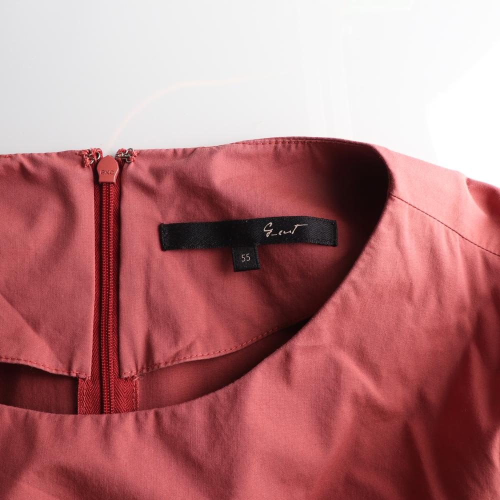 지컷 브릭 리본 타이 발레코어 긴팔 라운드 블라우스 이미지 5