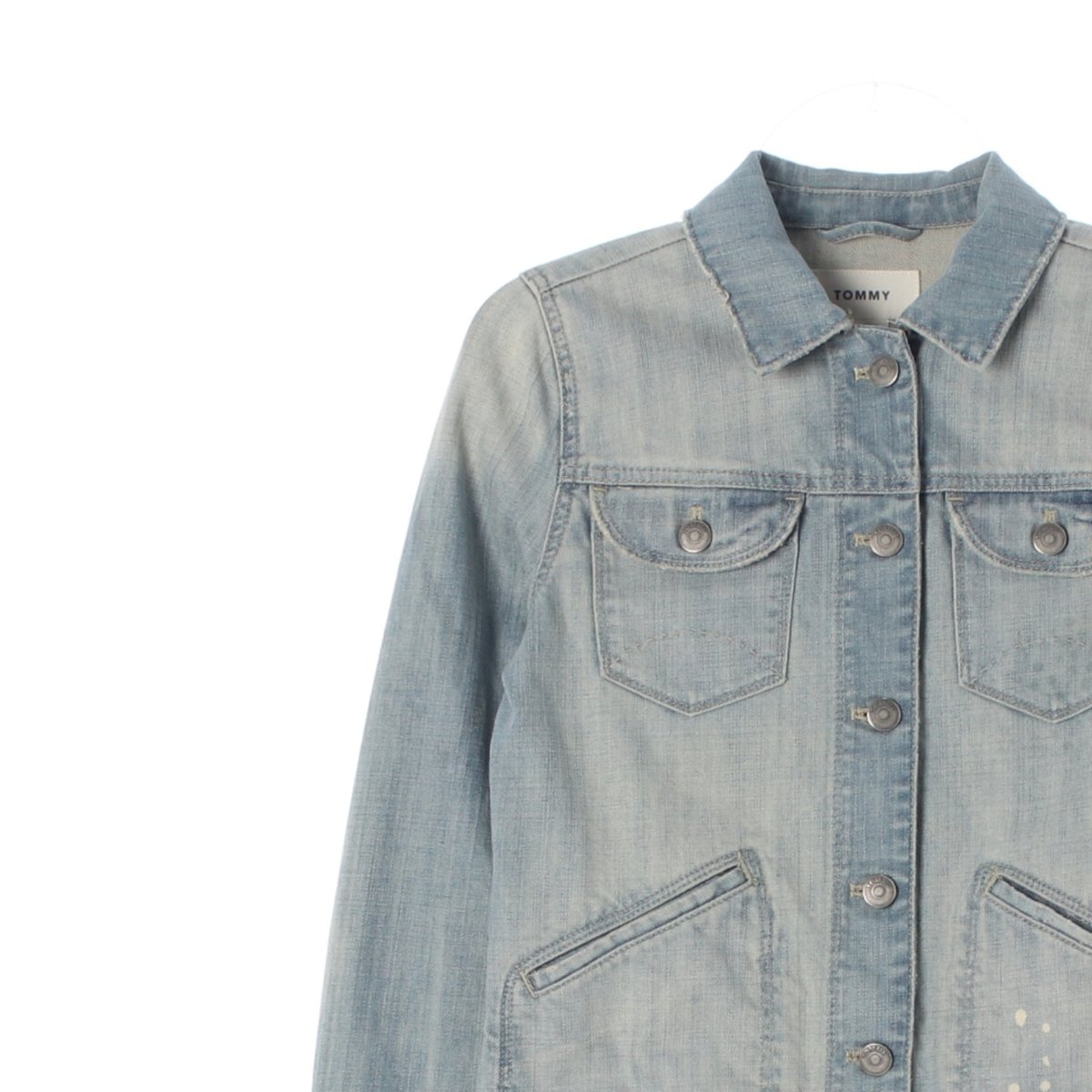 타미힐피거 연청 워싱 데님재킷 청자켓 이미지 2