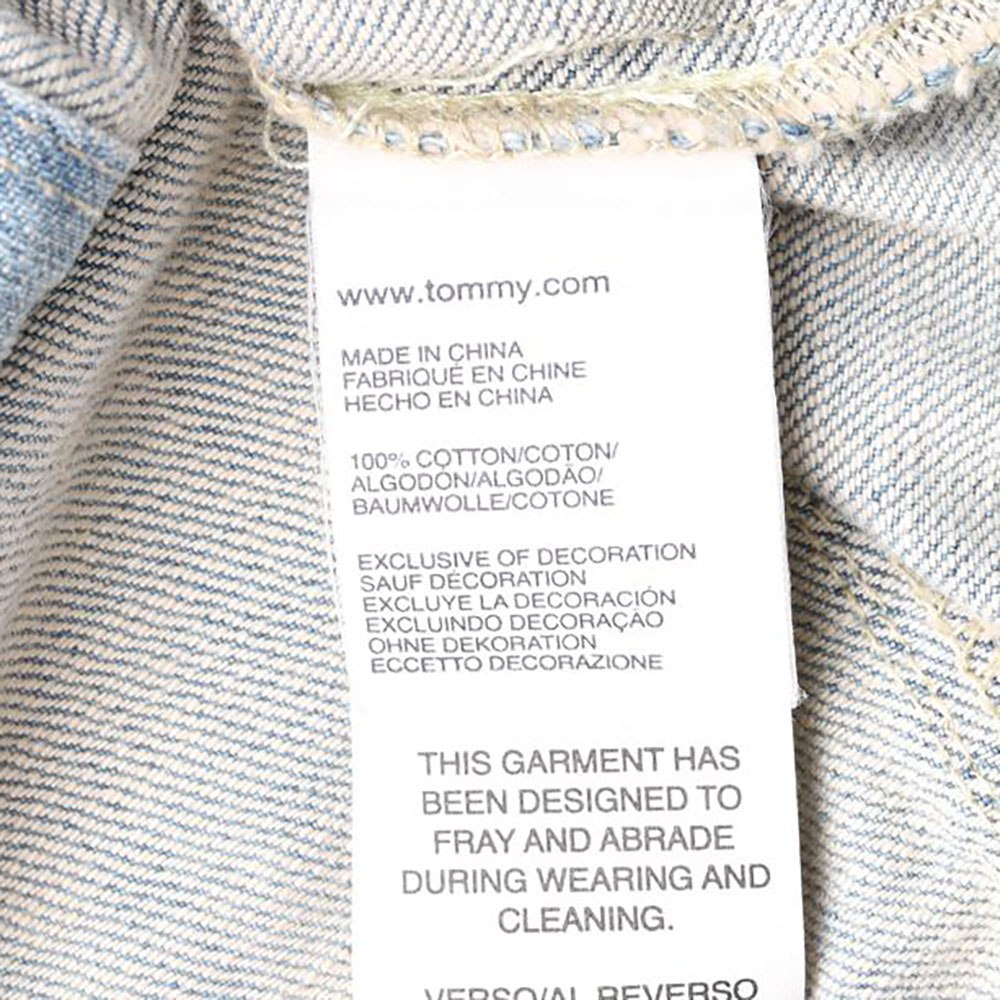 타미힐피거 연청 워싱 데님재킷 청자켓 이미지 6