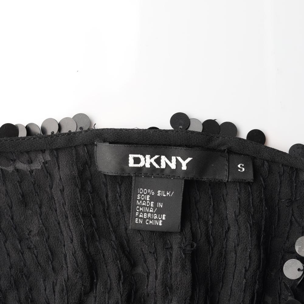 DKNY디케이엔와이 블랙 스팽글 민소매 블라우스 이미지 5