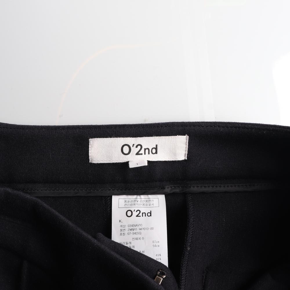 오즈세컨 피어싱 슬릿 블랙 슬랙스 이미지 5