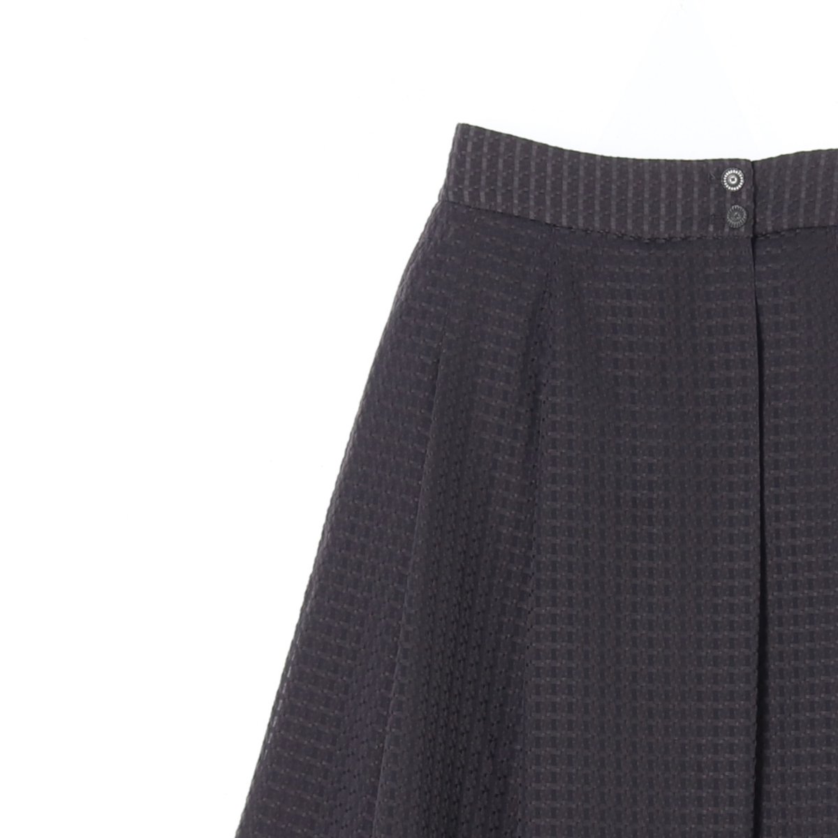 칼 라거펠트 브라운 레이어드 플레어스커트 이미지 2