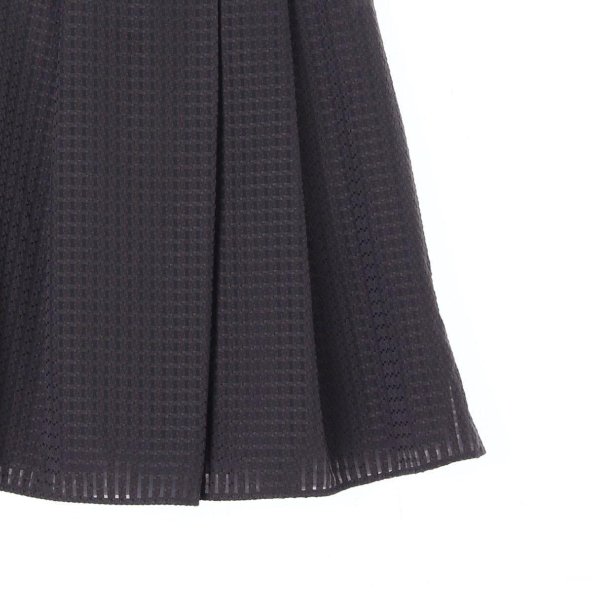 칼 라거펠트 브라운 레이어드 플레어스커트 이미지 3