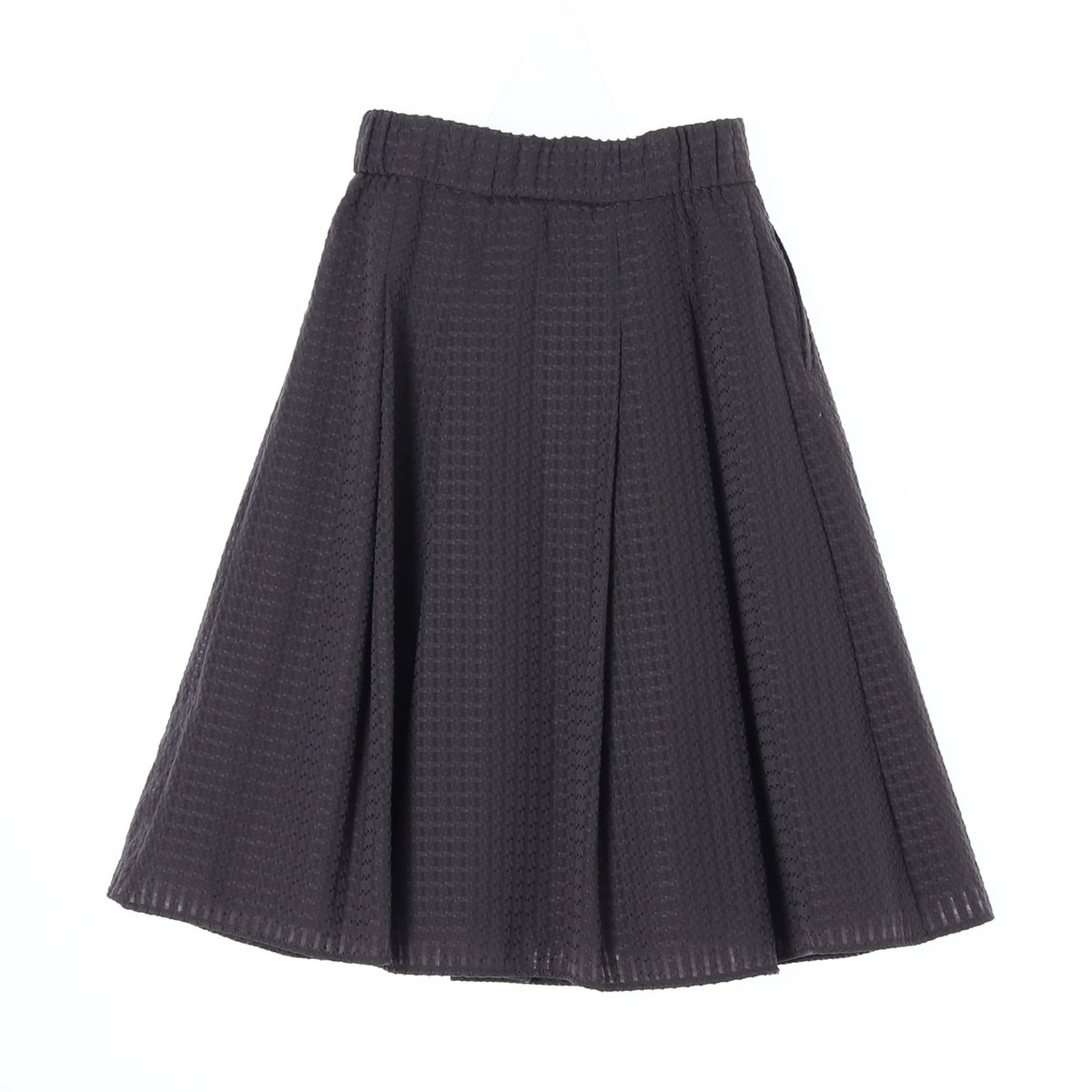 칼 라거펠트 브라운 레이어드 플레어스커트 이미지 4