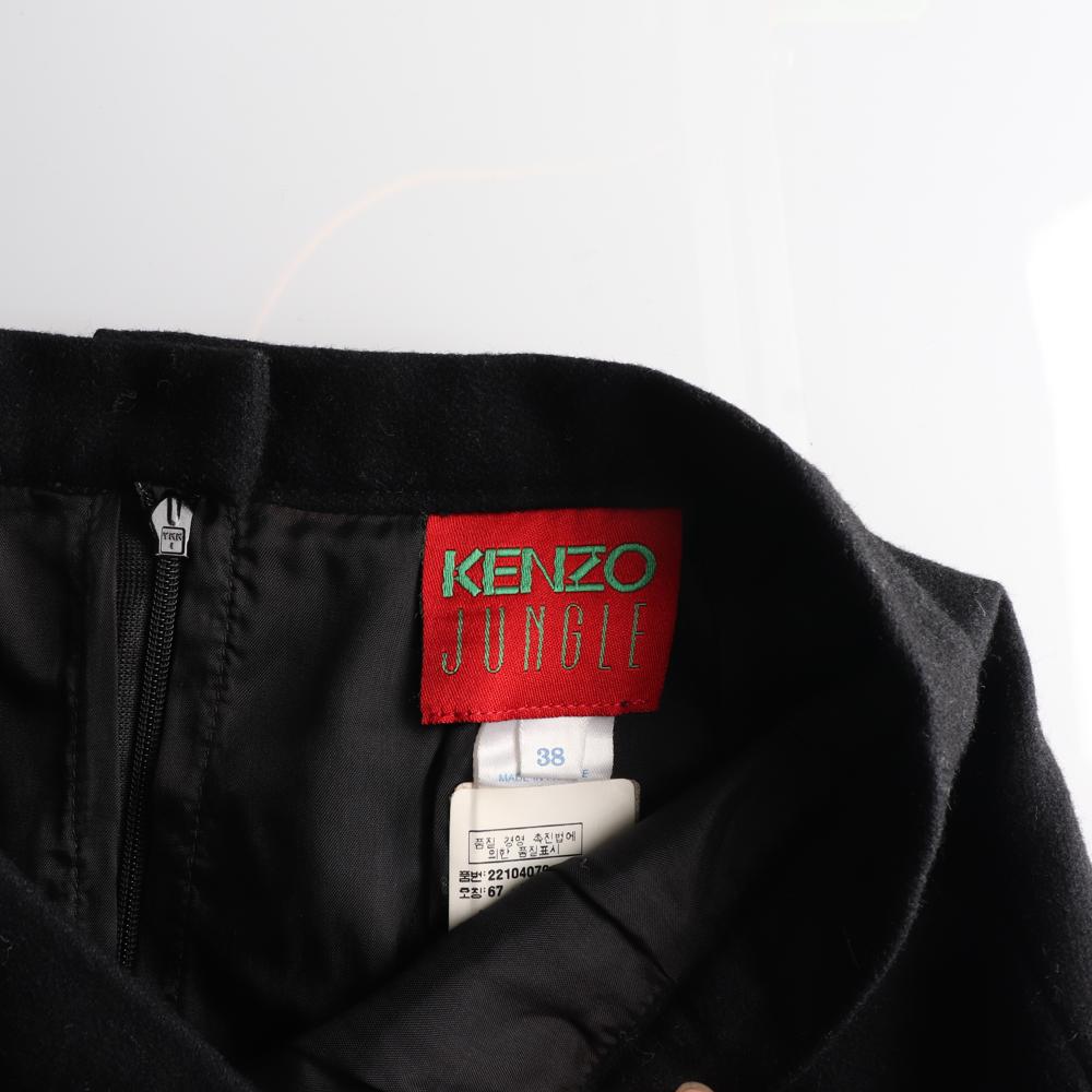 겐조 블랙 베이직 미디 스커트 이미지 5