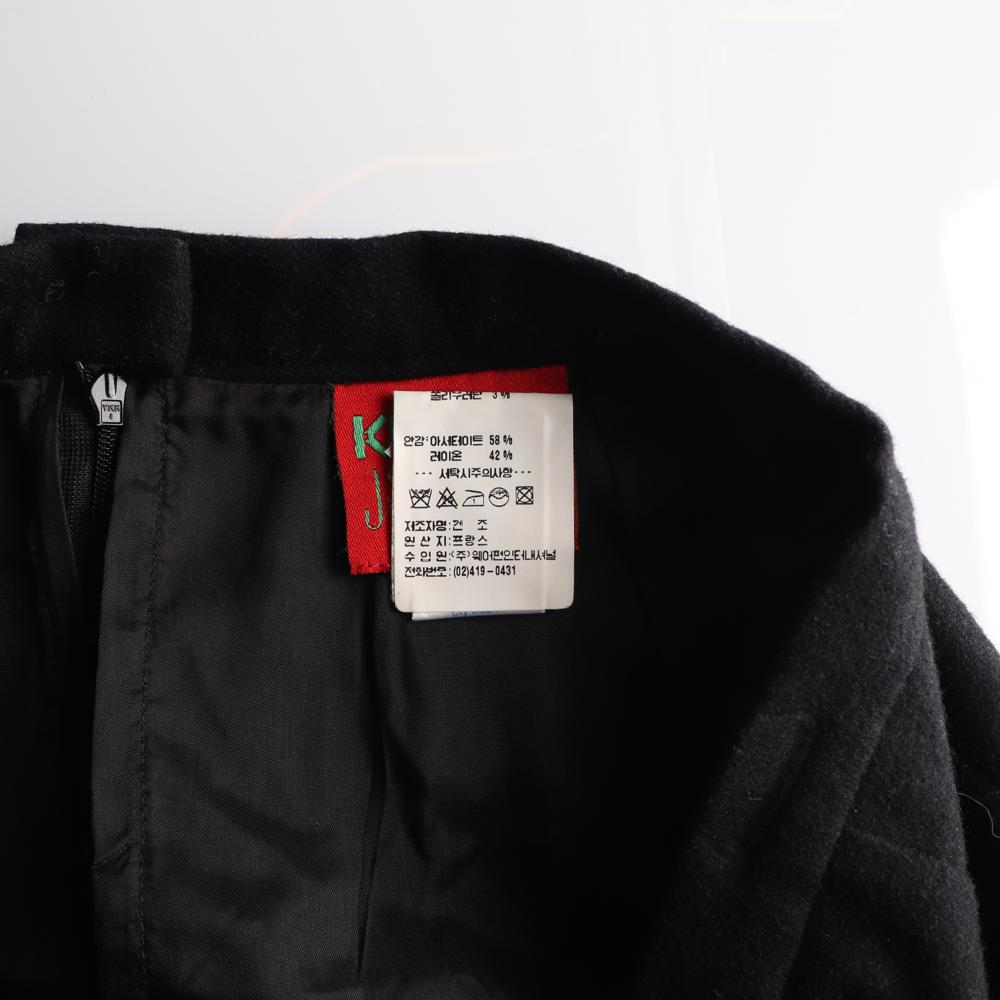 겐조 블랙 베이직 미디 스커트 이미지 6