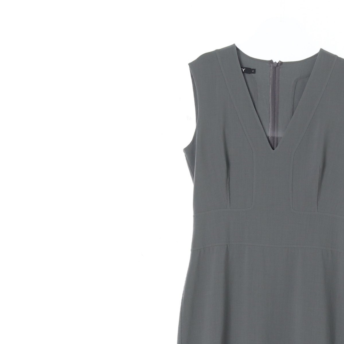 DKNY디케이엔와이 울98% 브이넥 민소매 드레스 이미지 2