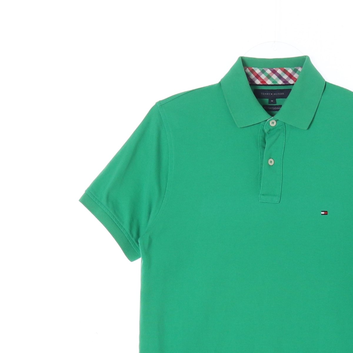 타미힐피거 그린 반팔 로고 폴로 카라 티셔츠 이미지 2