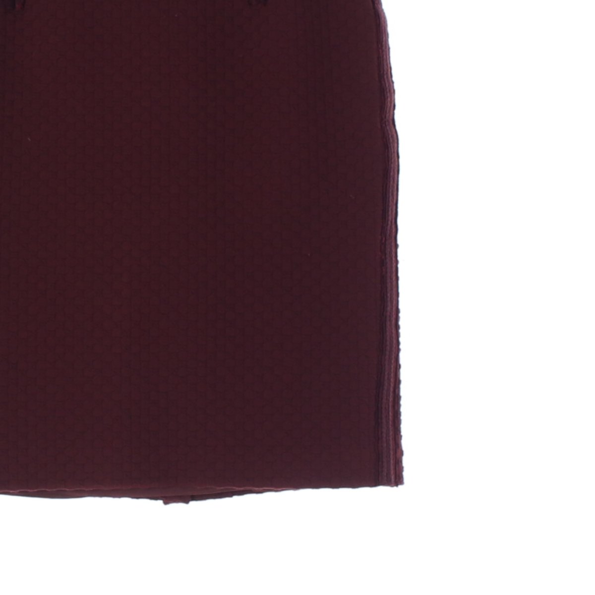 마인 레드 패턴 H라인 미디 스커트 이미지 3