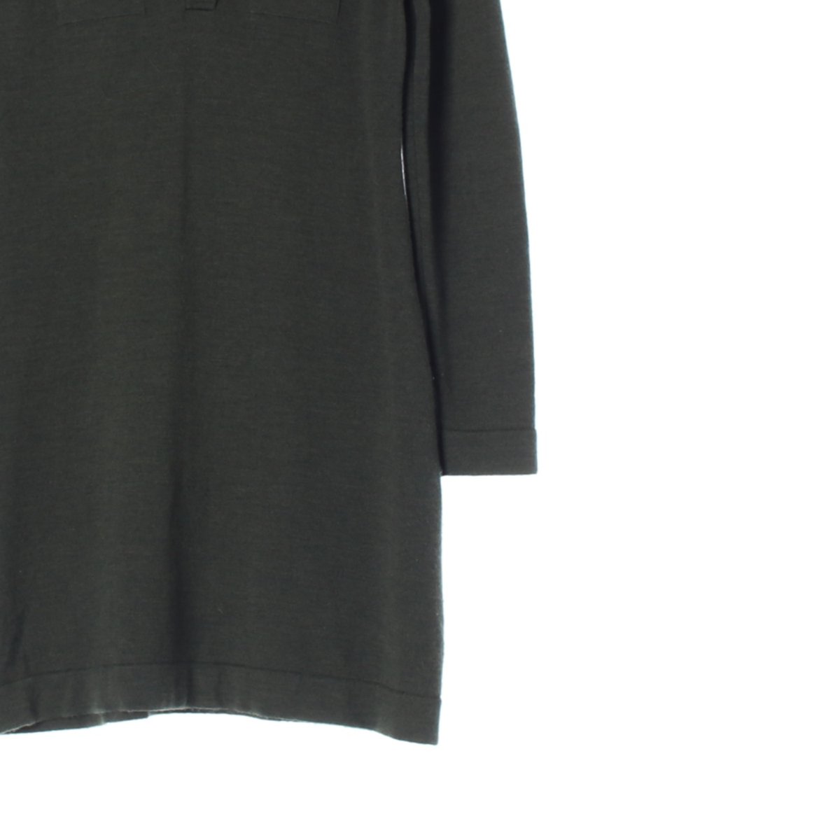 라코스테 울100% 카키 니트 롱원피스 이미지 3