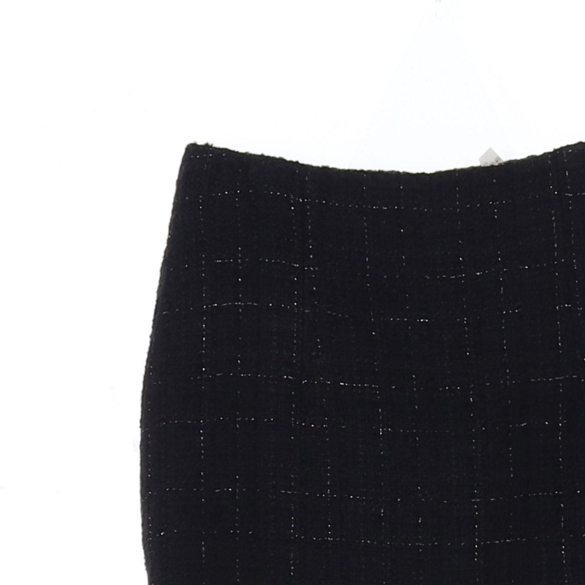 지컷 블랙 트위드 미니 스커트 이미지 2