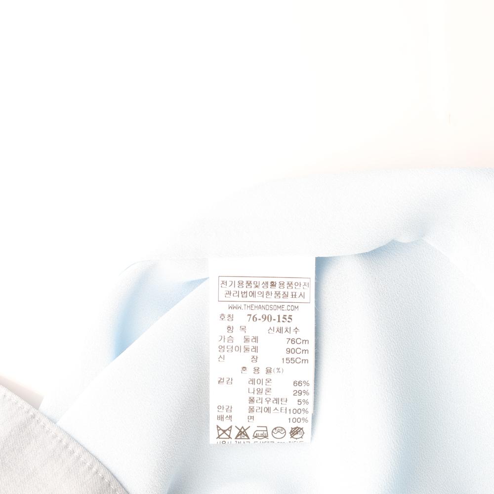 마인 블루그레이 모크넥 반팔 정장 원피스 이미지 6