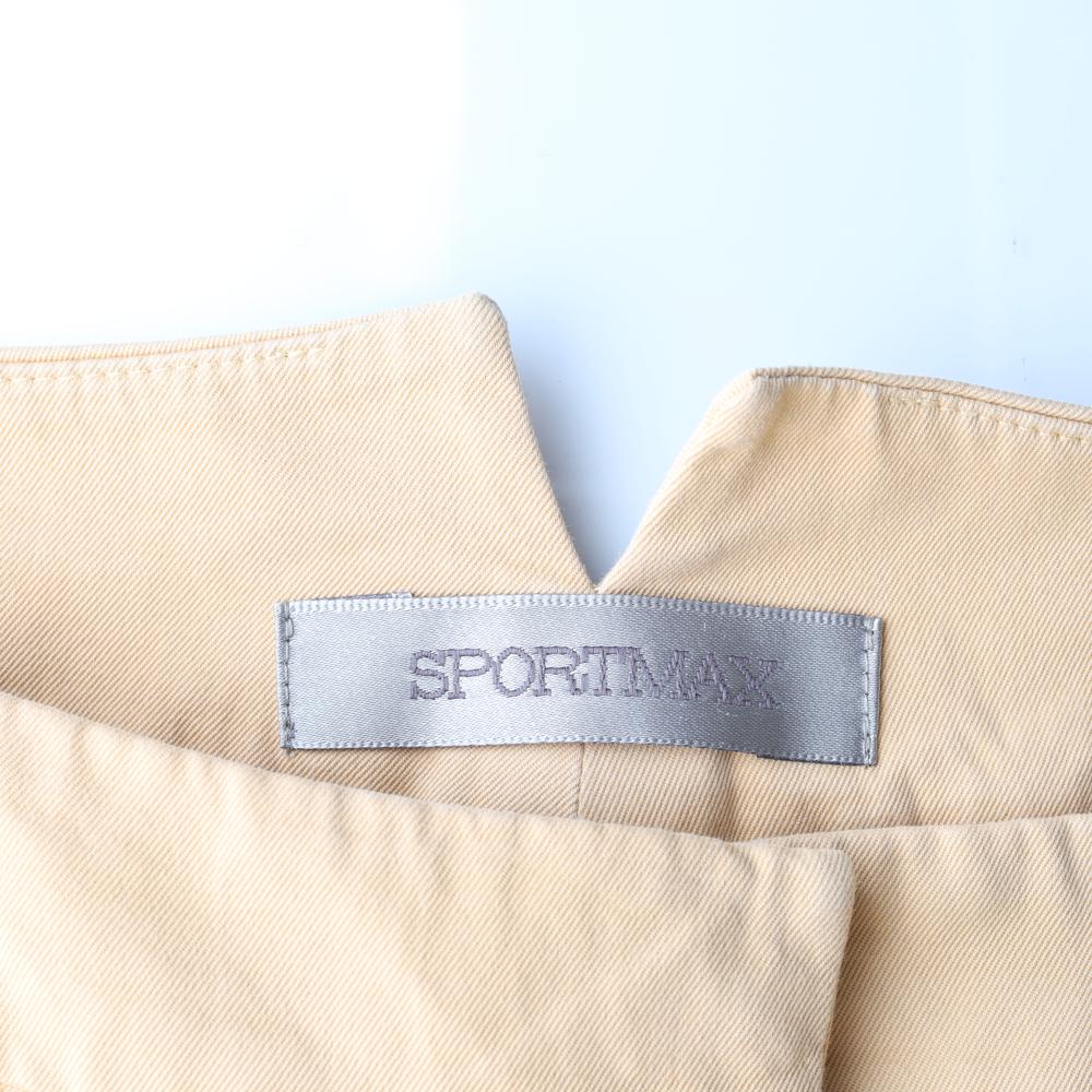 스포트막스 베이지 투핀턱 와이드 치노 팬츠 이미지 5