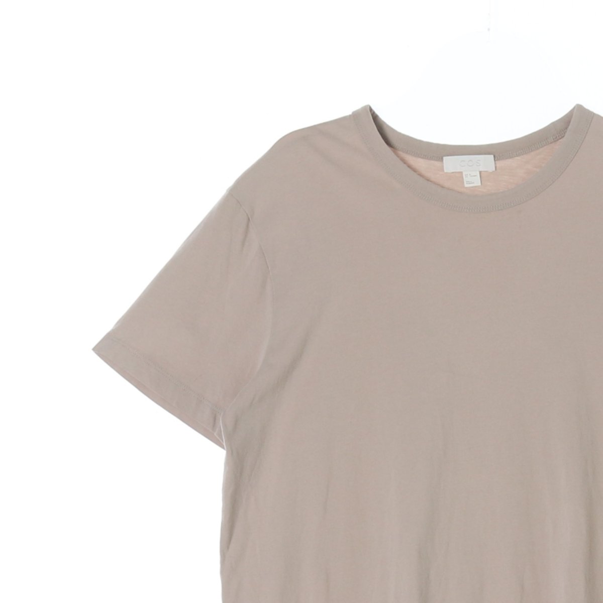 코스 베이지 기본 베이직 반팔 티셔츠 이미지 2