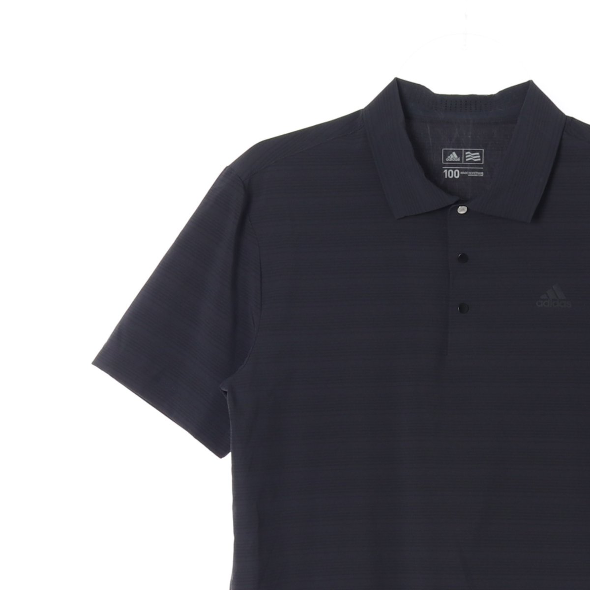 아디다스 골프 블랙 스트라이프 반팔 기능성 티셔츠 이미지 2