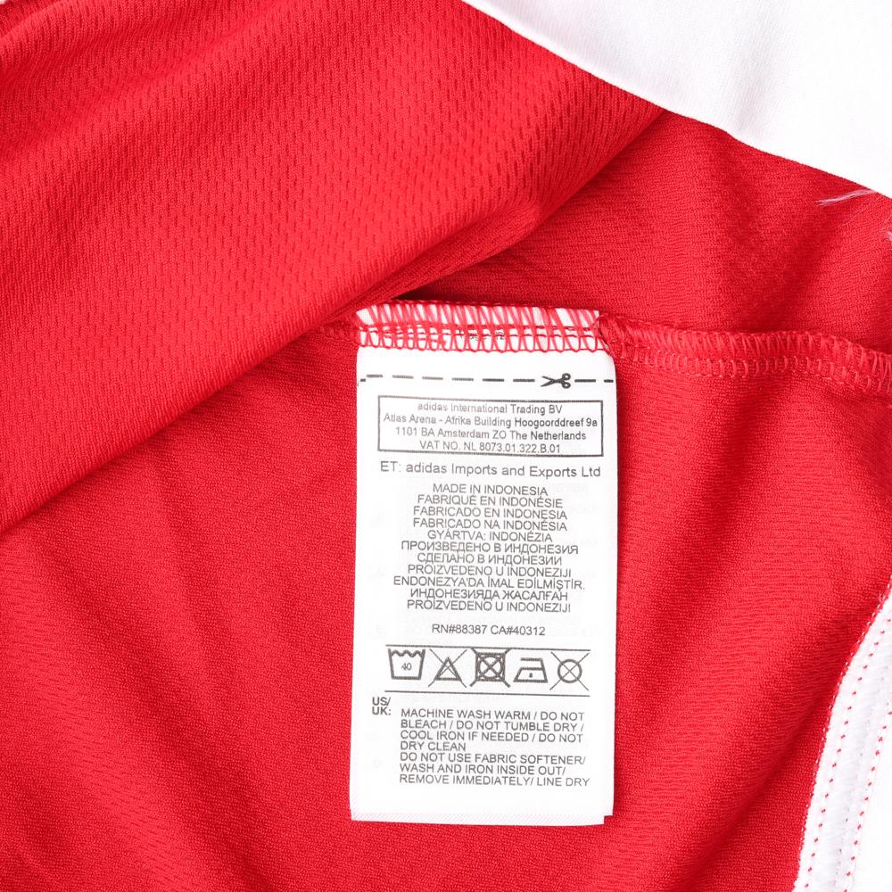 아디다스 레드 삼선 스포츠 반팔 티셔츠 이미지 6