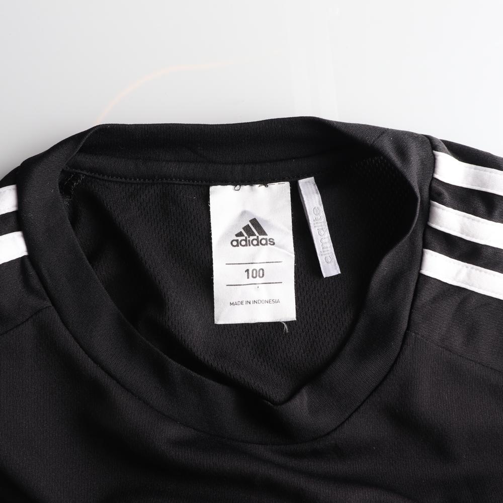 아디다스 블랙화이트 삼선 라운드 긴팔 티셔츠 이미지 5