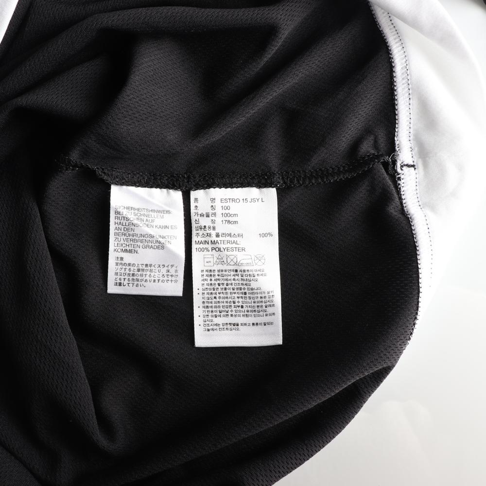 아디다스 블랙화이트 삼선 라운드 긴팔 티셔츠 이미지 6