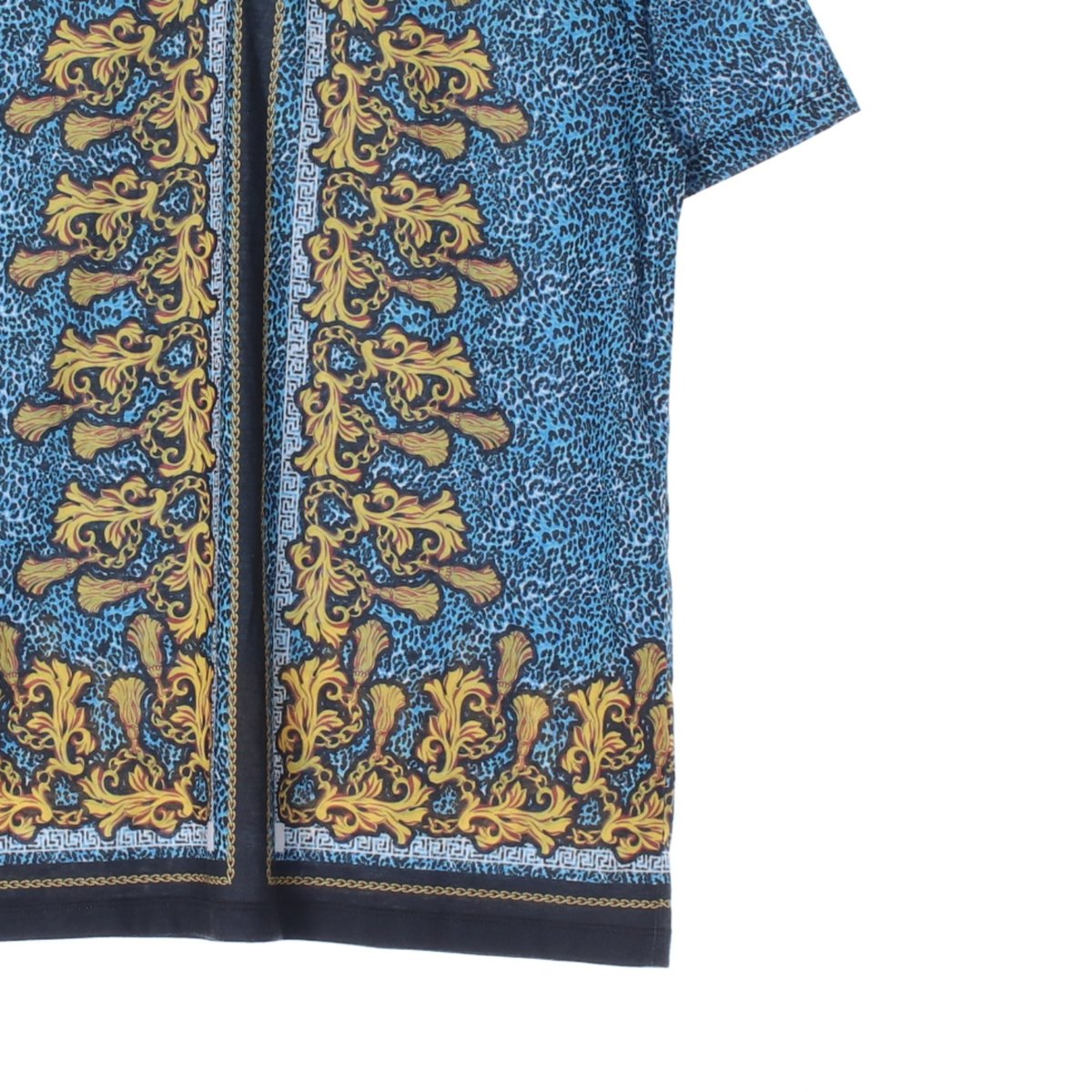 asos아소스 블루 패턴 폴로 셔츠 이미지 3