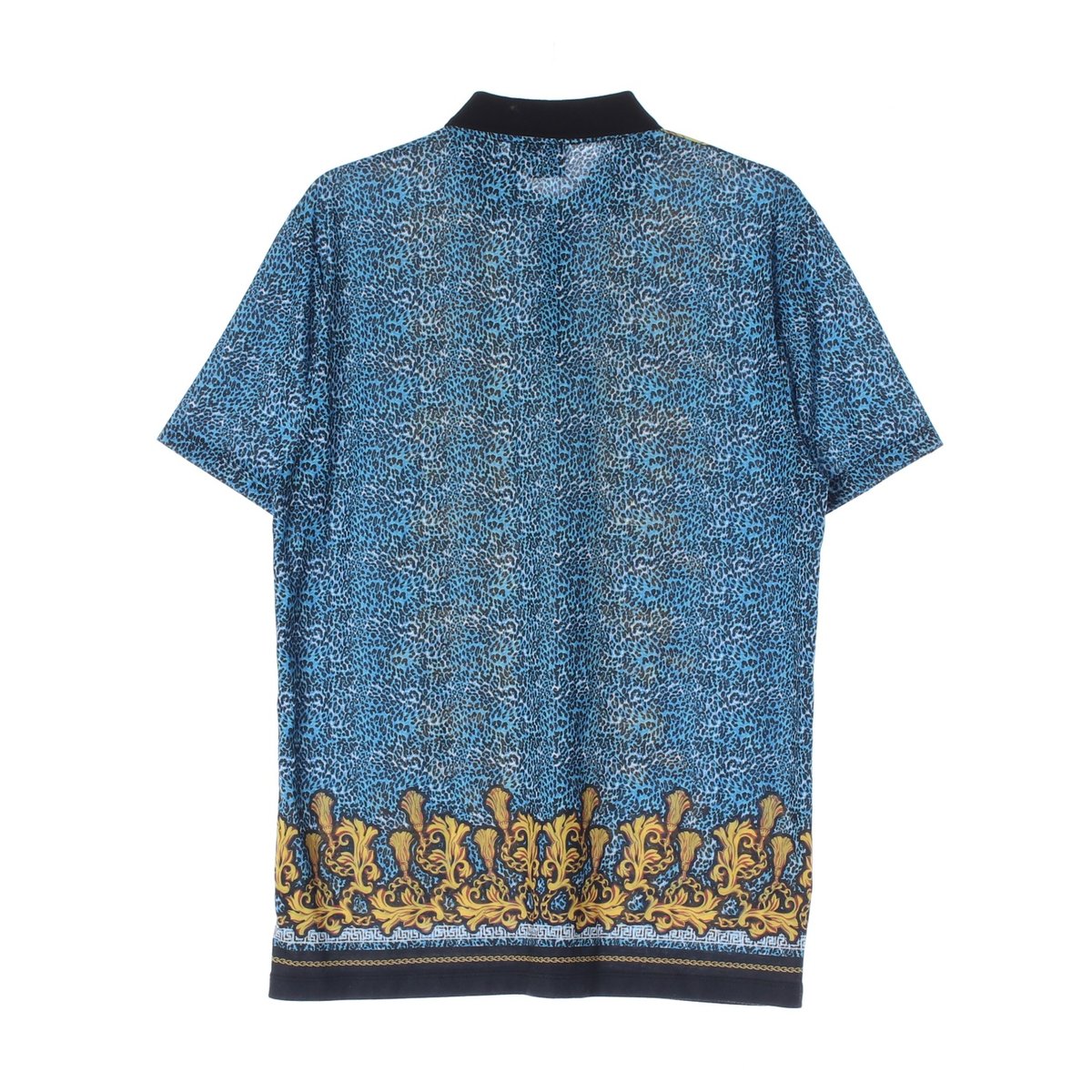 asos아소스 블루 패턴 폴로 셔츠 이미지 4