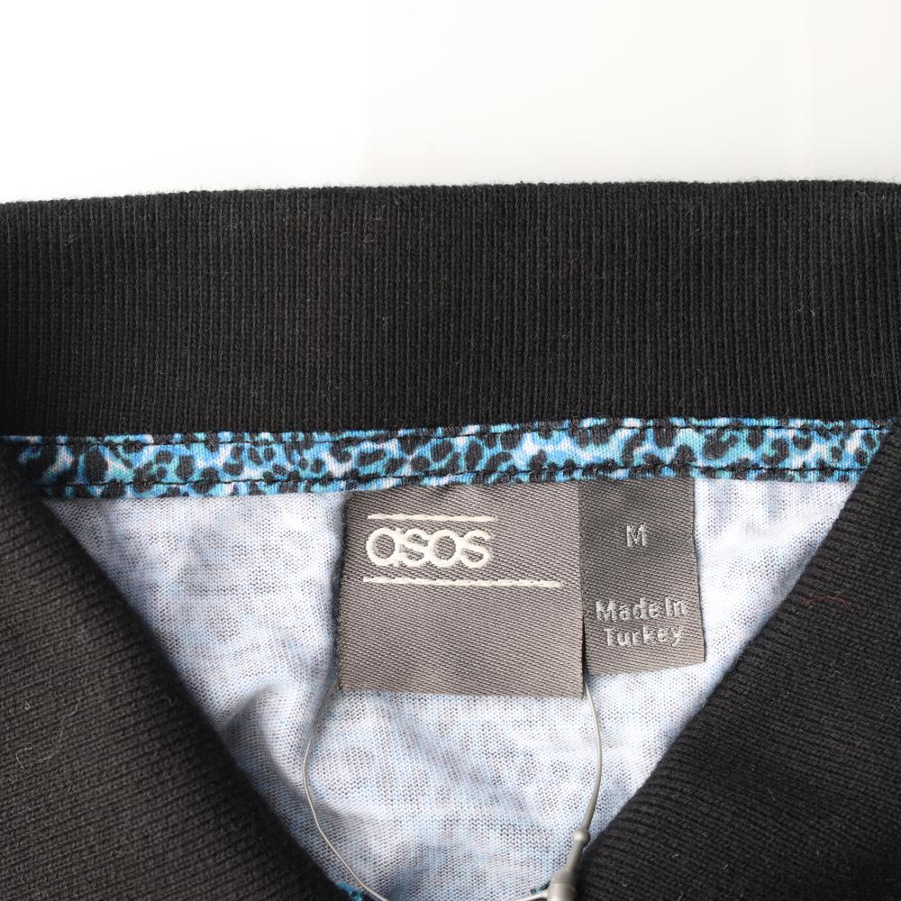 asos아소스 블루 패턴 폴로 셔츠 이미지 5