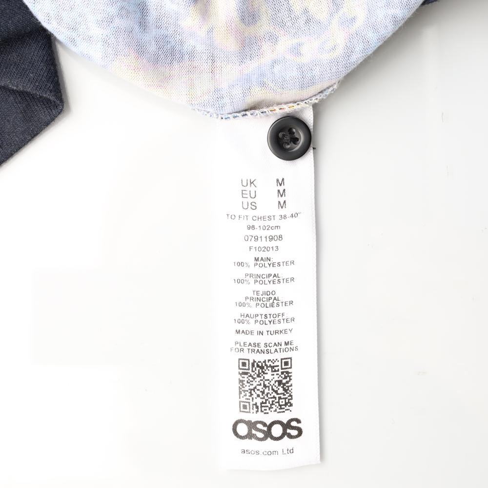 asos아소스 블루 패턴 폴로 셔츠 이미지 6