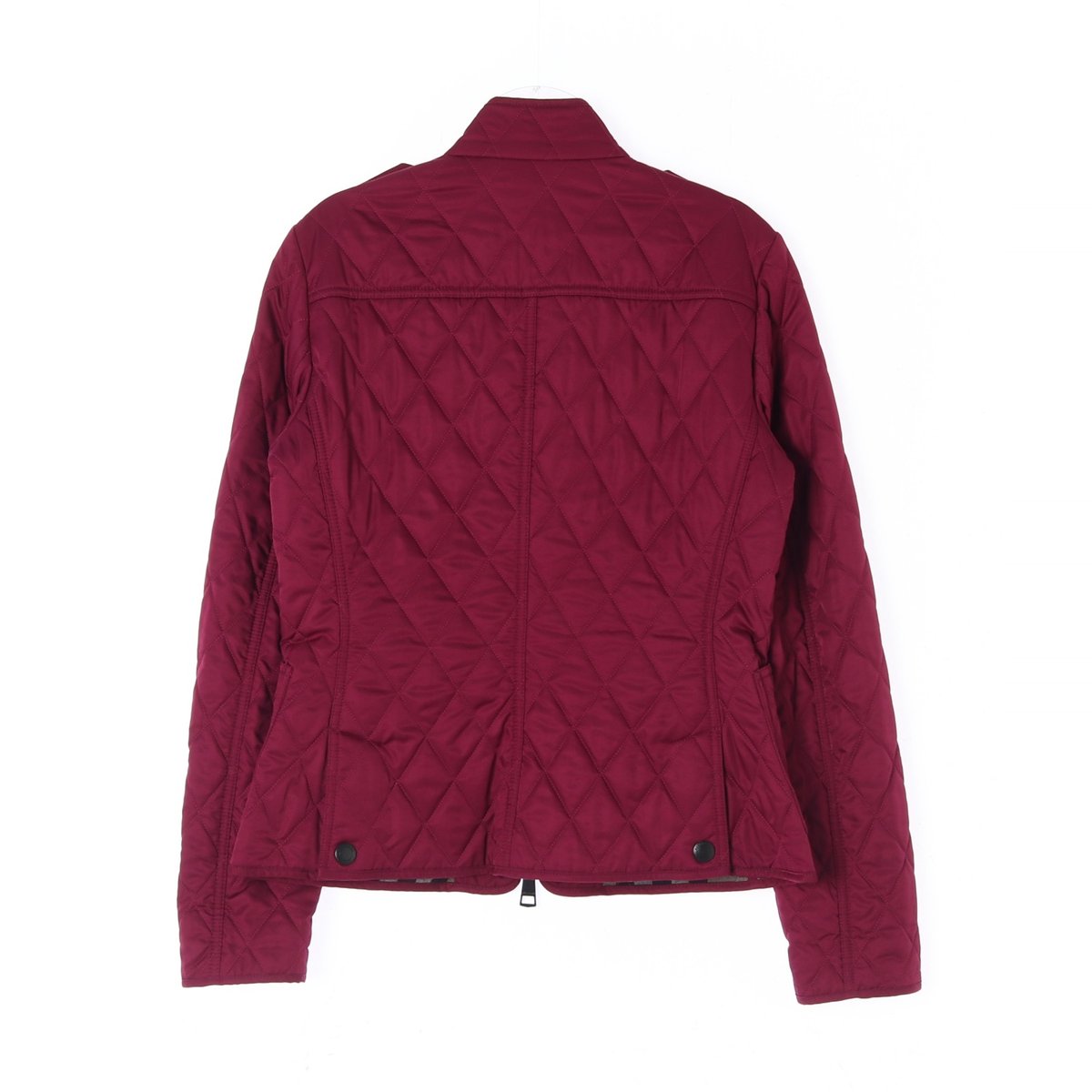 버버리 와인 퀼팅 경량 패딩 재킷 이미지 5