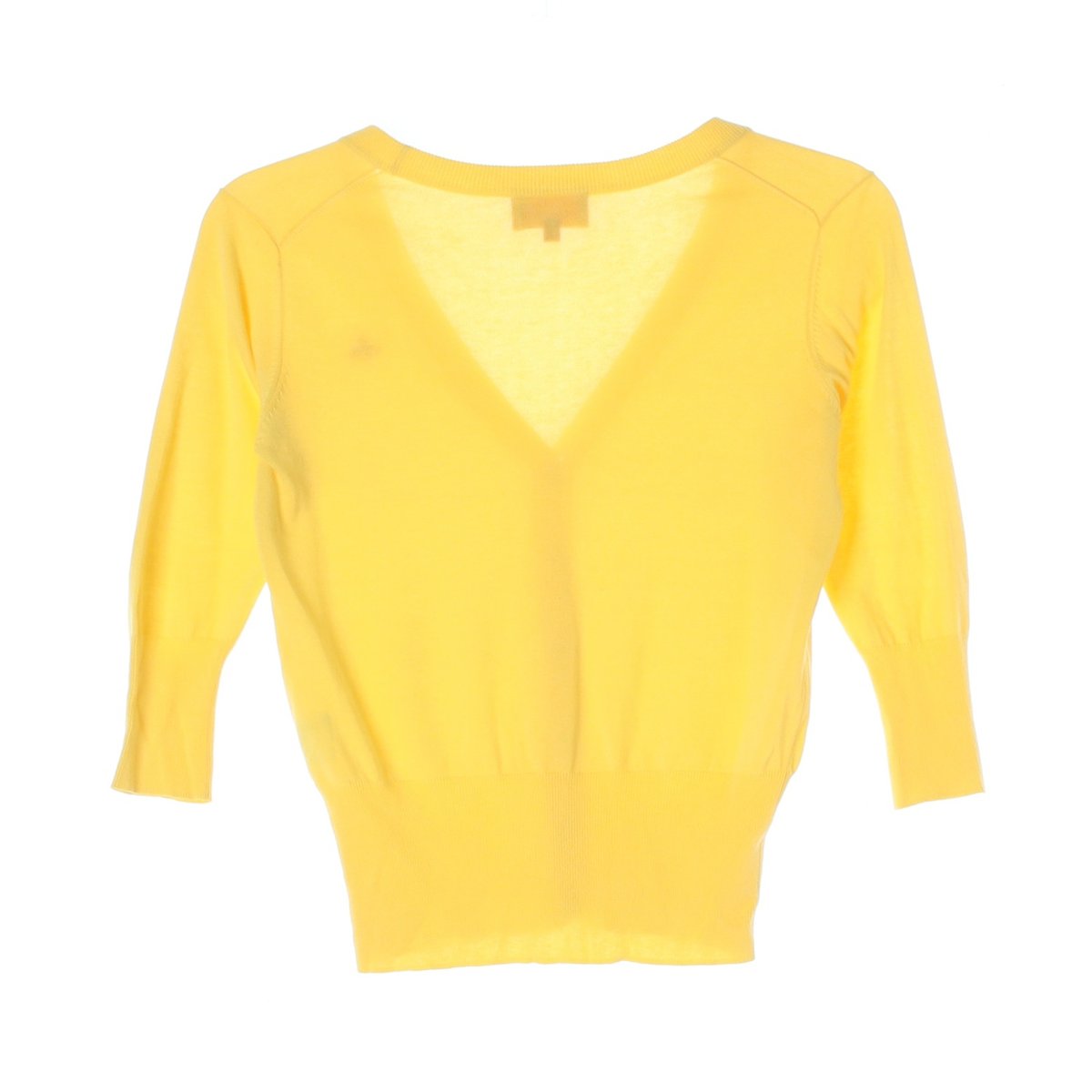 비비안 웨스트우드 레드라밸 옐로우 7부 소매 가디건 이미지 4