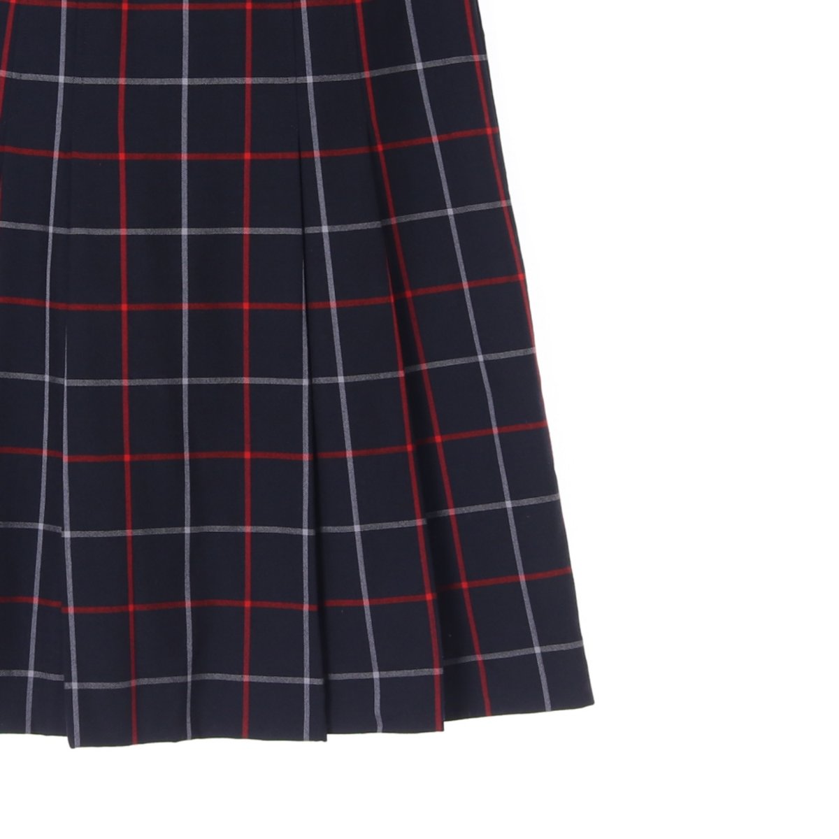 버버리 체크 롱 플리츠 스커트 이미지 3