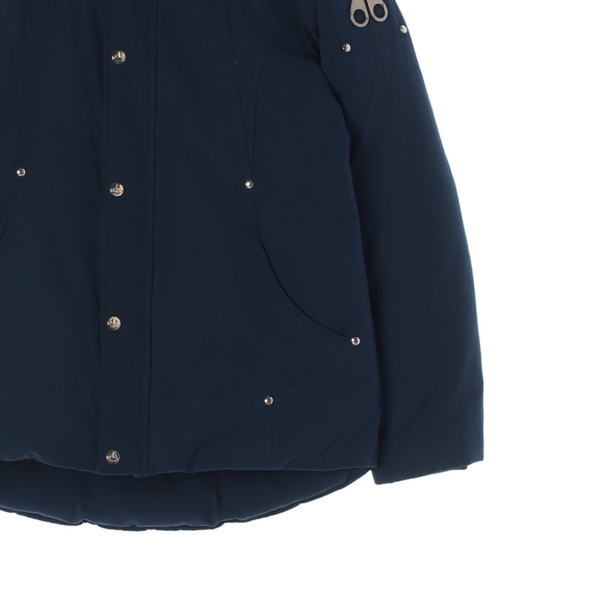 무스너클 블루 덕다운 패딩 봄버 재킷 이미지 3