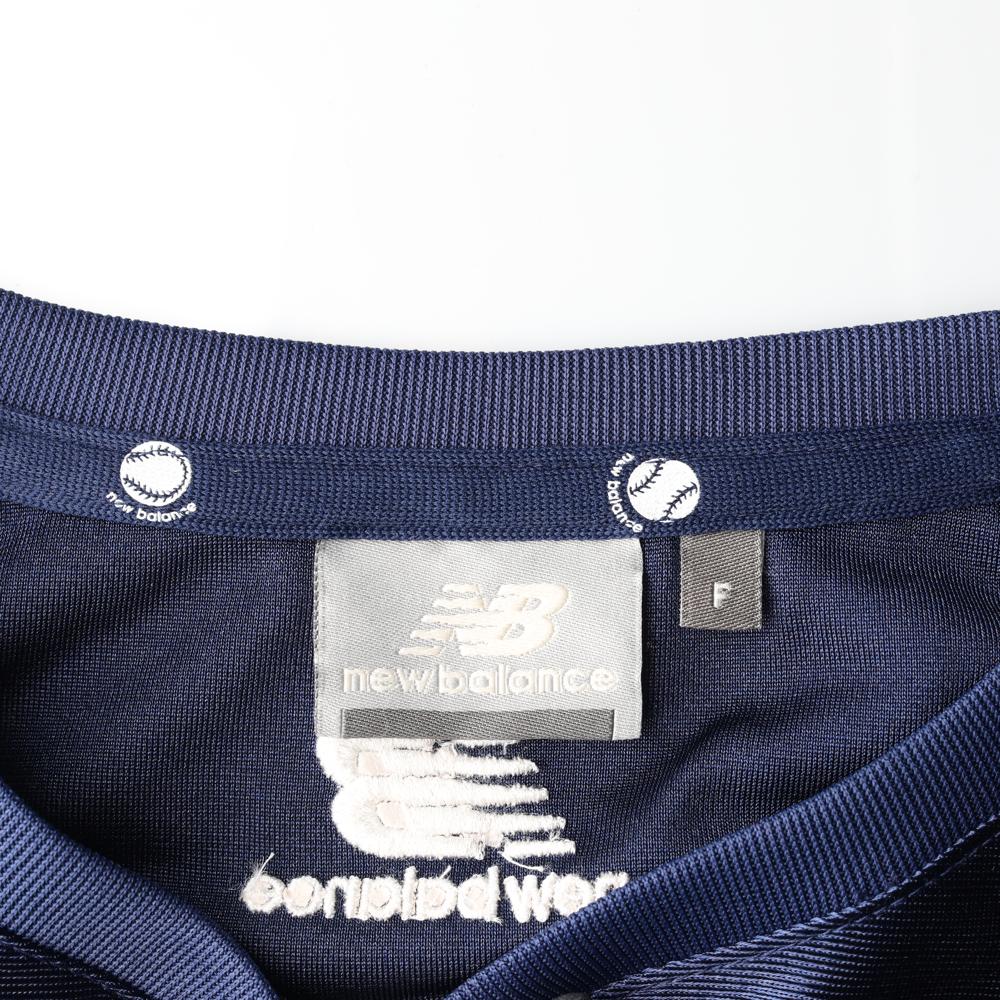 뉴발란스 네이비 레이어드 유광 져지 반팔 티셔츠 이미지 5