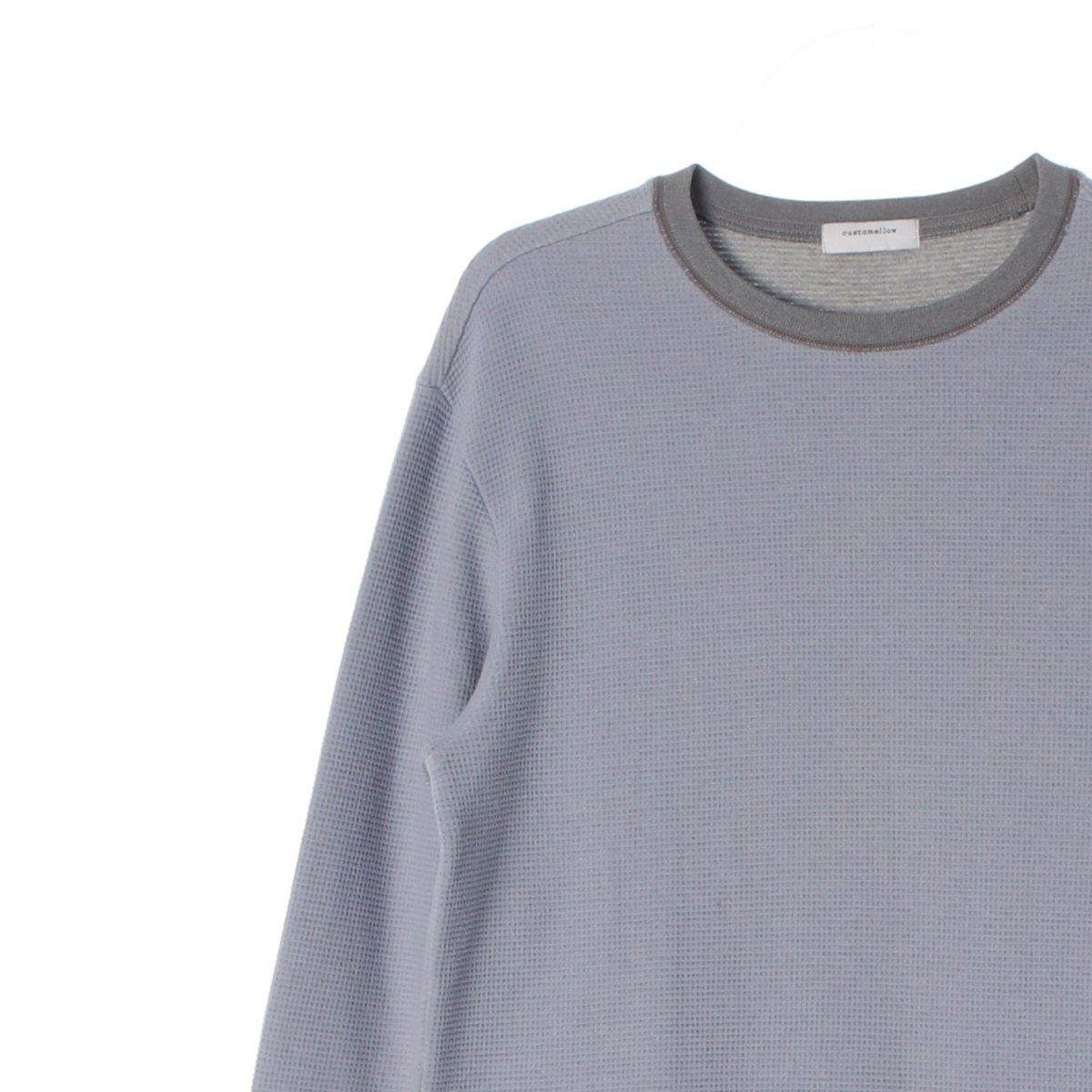 커스텀멜로우 집업 와플 블루그레이 맨투맨 스웨트셔츠 이미지 2