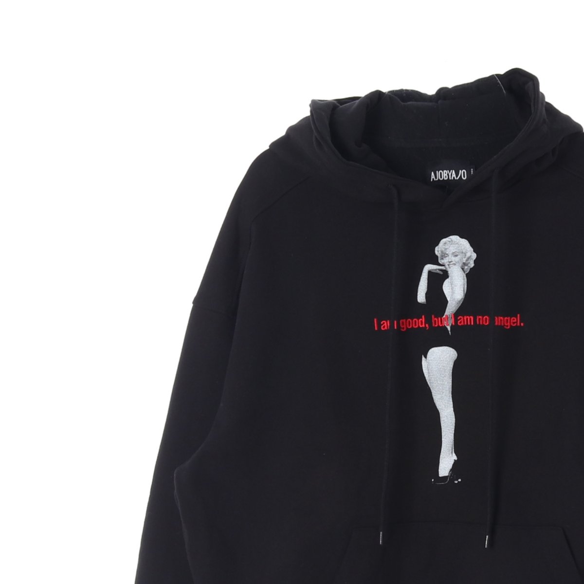 아조바이아조 마를린먼로 블랙 후드 티셔츠 이미지 2