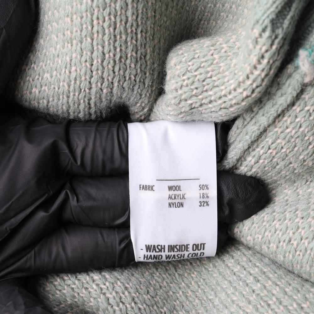 아조바이아조 그린 슬로건 울니트 스웨터 이미지 6