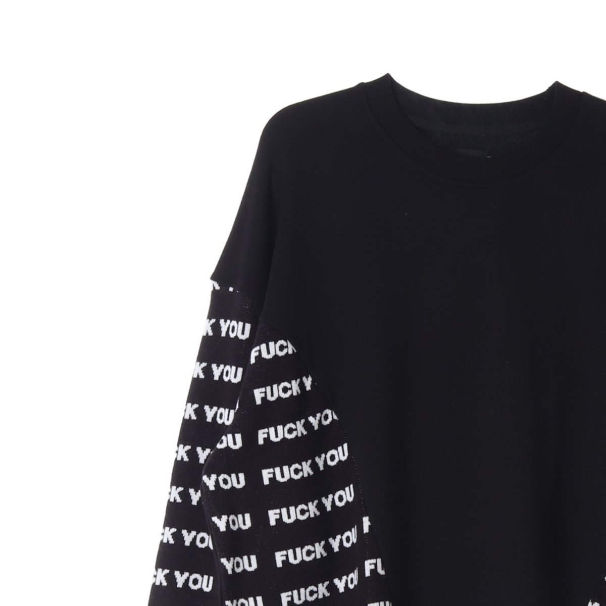 아조바이아조 니트 믹스 스웨트셔츠 이미지 2