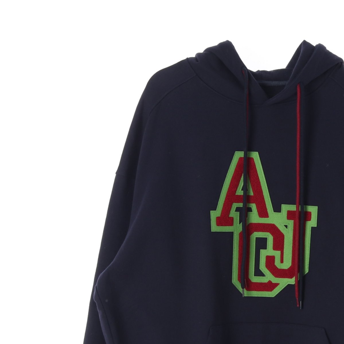 아조바이아조 네이비 빅로고 후드 티셔츠 이미지 2