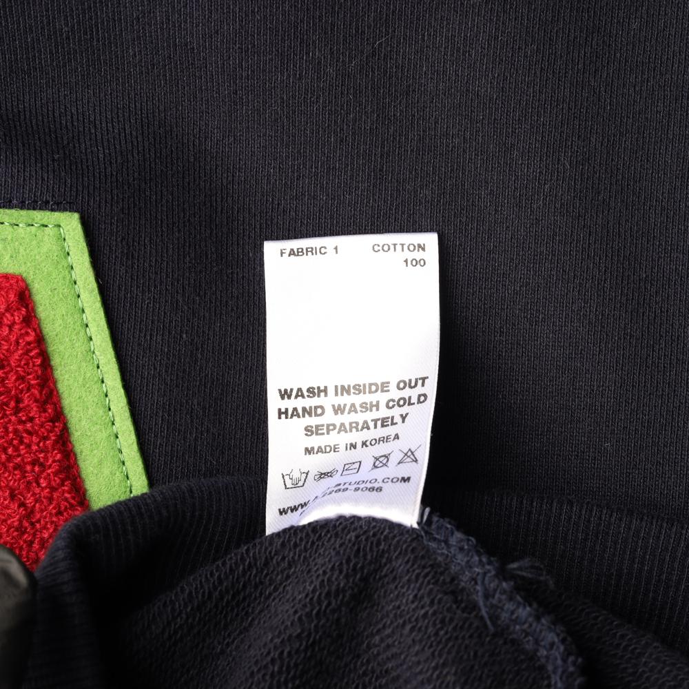 아조바이아조 네이비 빅로고 후드 티셔츠 이미지 6