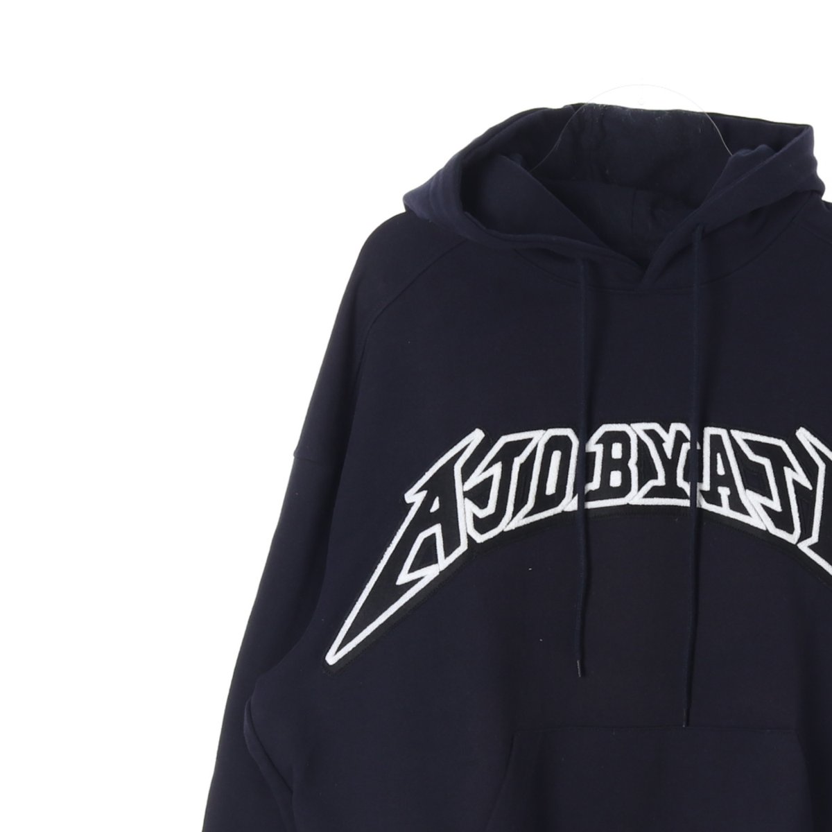 (새상품) 아조바이아조 네이비 로고 후드 티셔츠 이미지 2