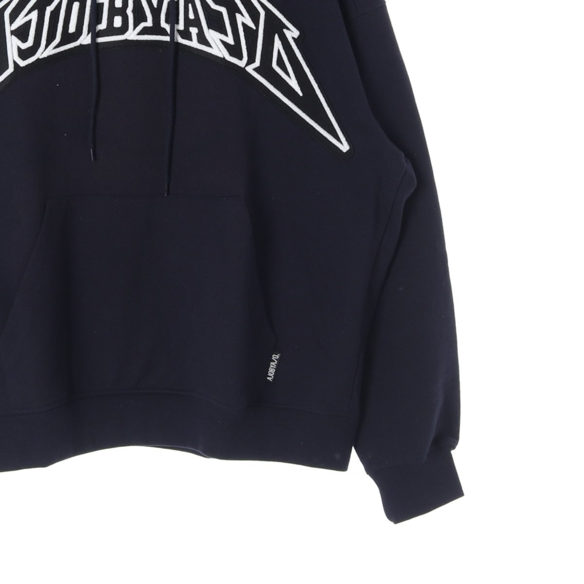 (새상품) 아조바이아조 네이비 로고 후드 티셔츠 이미지 3